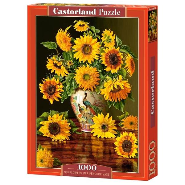 Пазл Castorland Sunflowers in a Peacock Vase (C-103843), 1000 дет.
