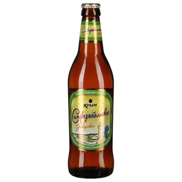 Пиво светлое Крым Симферопольское заводское 0.5 л