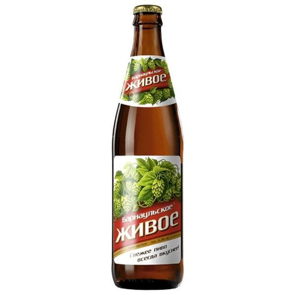 Пиво светлое Барнаульское Живое, 0,5 л