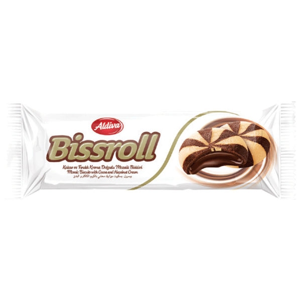 Печенье Aldiva Bissroll мозаика с шоколадным кремом, 72 г