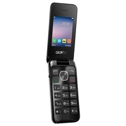 Alcatel 2051D (черно-серебристый)