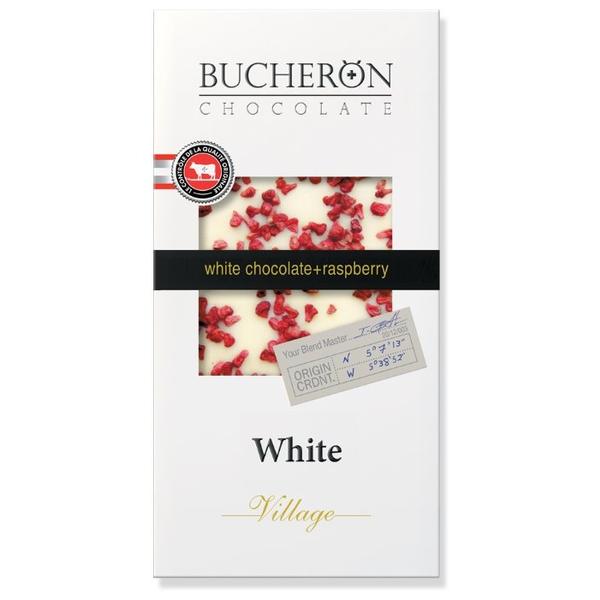 Шоколад Bucheron Village белый с кусочками малины