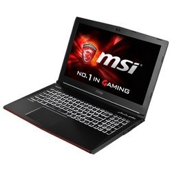 MSI GE62 2QC Apache (Core i5 4210H 2900 MHz/15.6"/1920x1080/8Gb/1000Gb/DVD-RW/NVIDIA GeForce GTX 960M/Wi-Fi/Bluetooth/Win 8 64) (GE62 2QC-434RU) (черный)