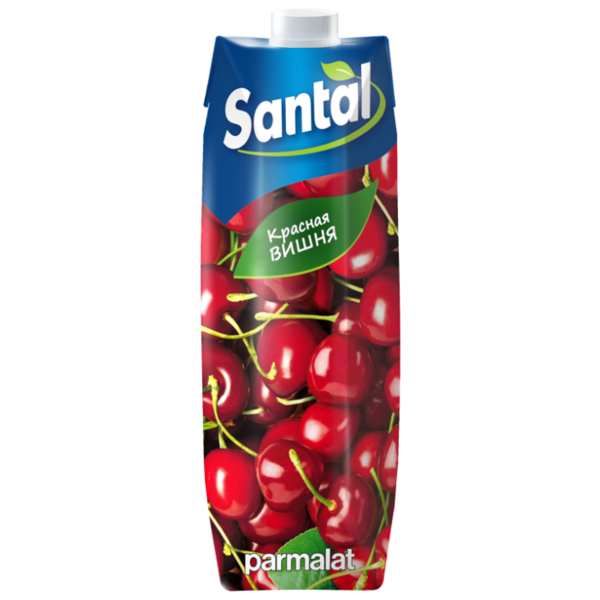 Напиток сокосодержащий Santal Красная вишня, с крышкой