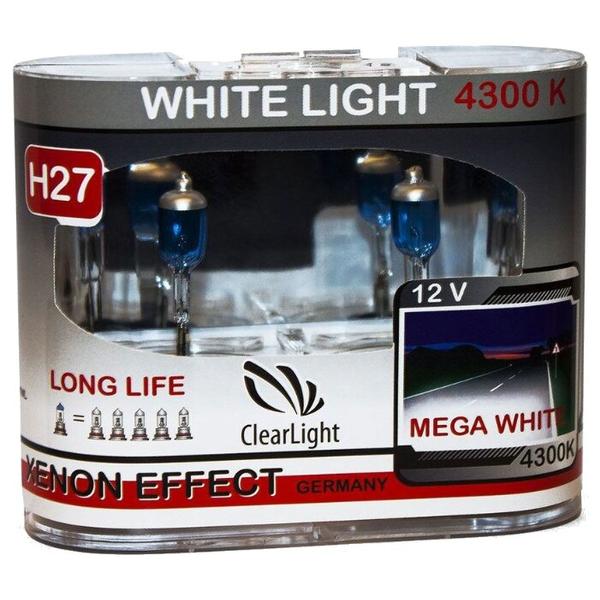 Лампа автомобильная галогенная ClearLight WhiteLight MLH27WL H27 55W 2 шт.