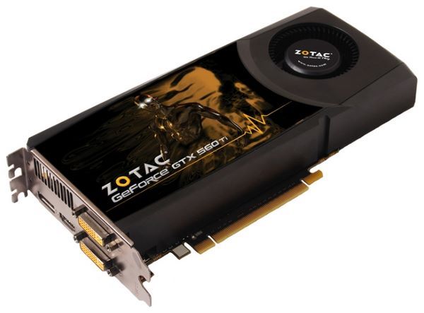 ZOTAC GeForce GTX 560 Ti 822Mhz PCI-E 2.0 1024Mb 4000Mhz 256 bit 2xDVI HDMI HDCP Cool