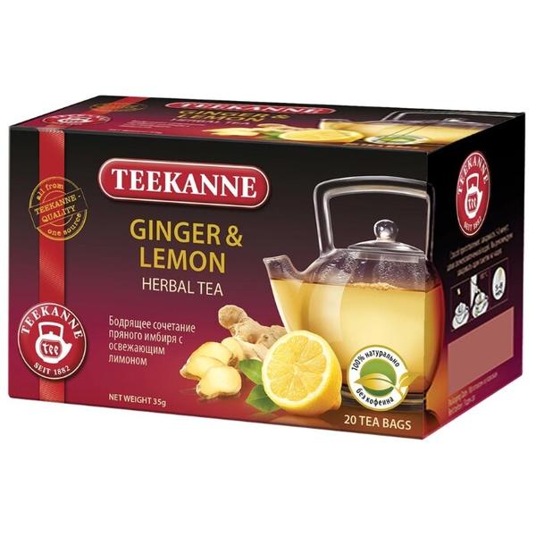 Чайный напиток травяной Teekanne Ginger & lemon в пакетиках
