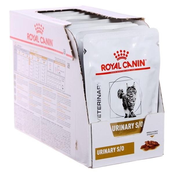 Корм для кошек Royal Canin Urinary S/O при лечении МКБ, с курицей (кусочки в соусе)