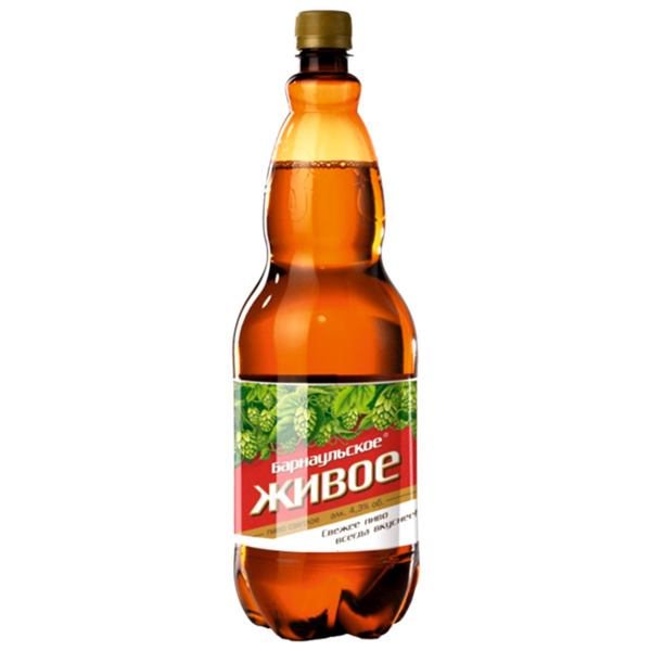 Пиво светлое Барнаульское Живое 1.5 л