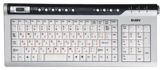 Sven Comfort 4800EL Multimedia Keyboard Silver USB