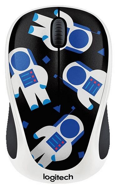 Logitech M238 Wireless Mouse Космонавт Black-White USB