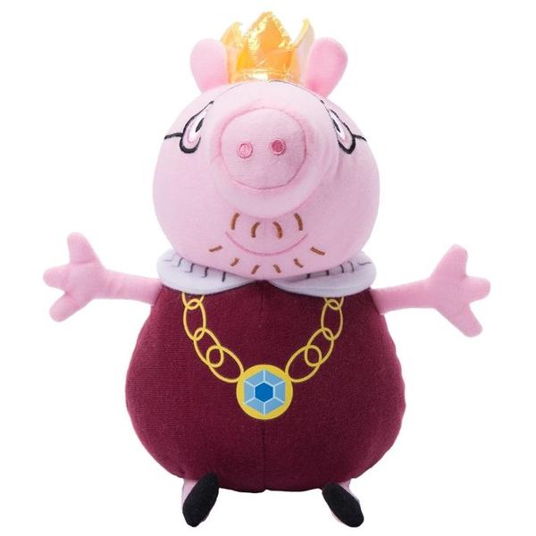 Мягкая игрушка РОСМЭН Peppa pig Папа Свин король 30 см
