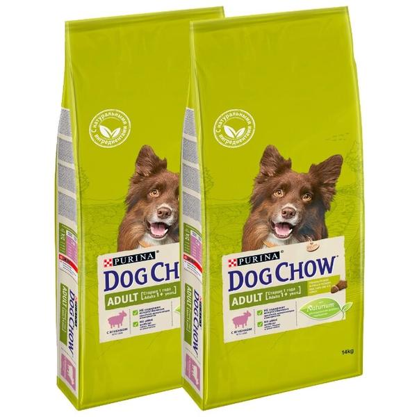 Корм для собак DOG CHOW для здоровья кожи и шерсти, ягненок (для средних пород)