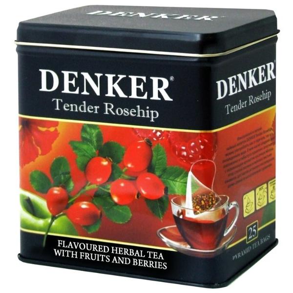 Чайный напиток красный Denker Tender rosehip в пирамидках