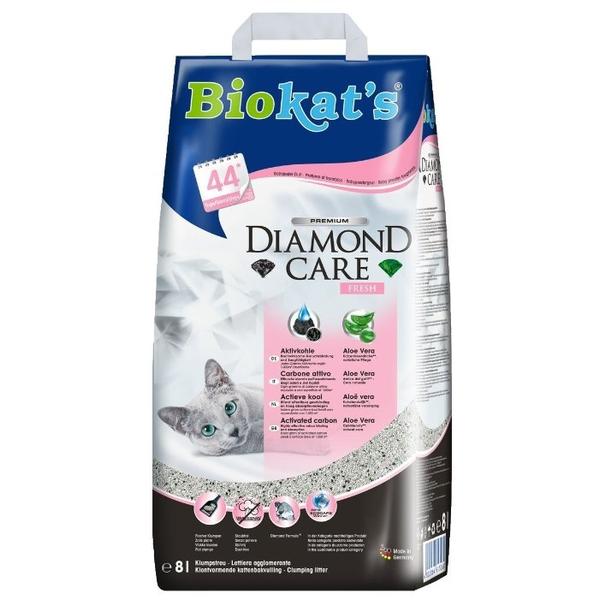 Комкующийся наполнитель Biokat's Diamond Care Fresh 8 л
