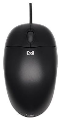 HP QY777AA Optical Scroll Mouse Black USB