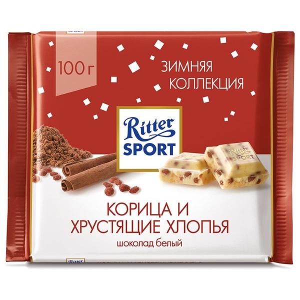 Шоколад Ritter Sport "Корица и хрустящие хлопья" белый
