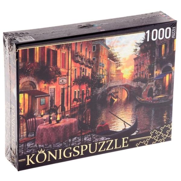 Пазл Рыжий кот Konigspuzzle Вечер в Венеции (МГК1000-6496), 1000 дет.