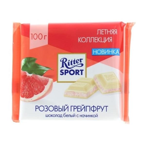 Шоколад Ritter Sport "Розовый грейпфрут" белый