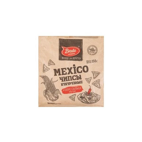 Чипсы Bruto кукурузные Snacks Mexico с соусом сальса