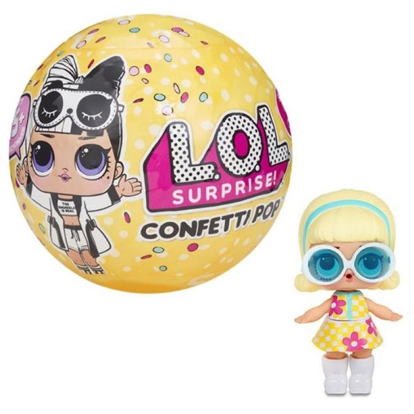 Коробка-сюрприз MGA Entertainment Кукла в шаре LOL Surprise 3 Confetti POP Wave 2, 8 см (18 шт.)