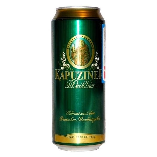 Пиво Kapuziner Weissbier, in can, 0.5 л