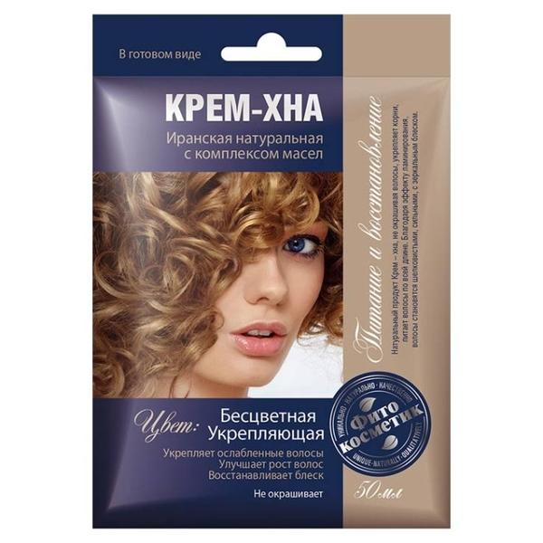 Fito косметик Крем-хна в готовом виде бесцветная укрепляющая с комплексом масел для волос