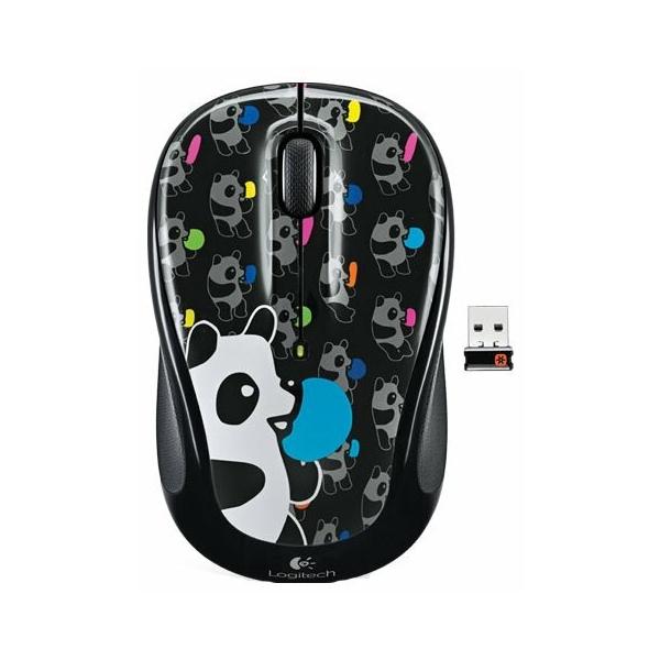 Logitech Wireless Mouse M325 panda candy Black USB