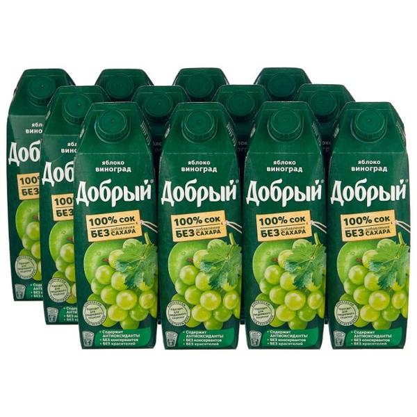 Сок Добрый Яблоко-Виноград, без сахара