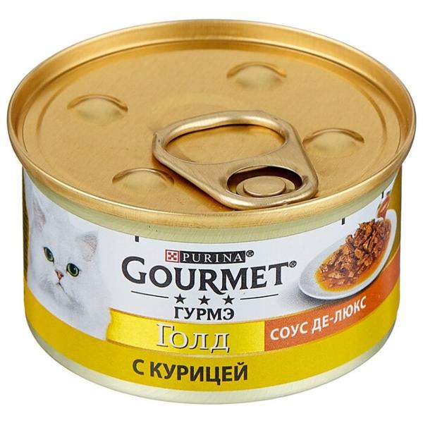 Корм для кошек Gourmet Голд с курицей 85 г (кусочки в соусе)