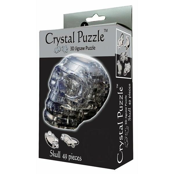 3D-пазл Crystal Puzzle Черный череп (90217), 49 дет.