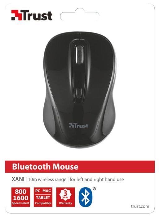 Trust Xani Optical Bluetooth Mouse Black Bluetooth