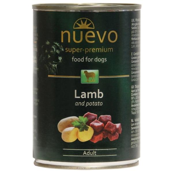 Корм для собак Nuevo Ягненок с картофелем для собак консервы