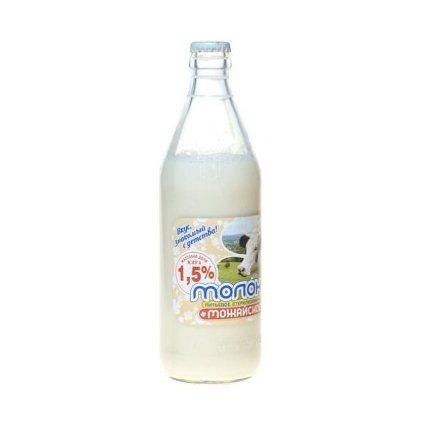 Молоко Можайское топленое стерилизованное 1.5%, 0.45 л