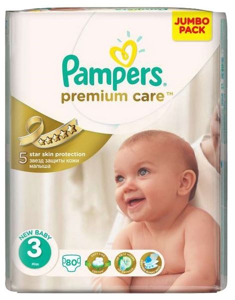Pampers Premium Care 3 (5-9 кг)