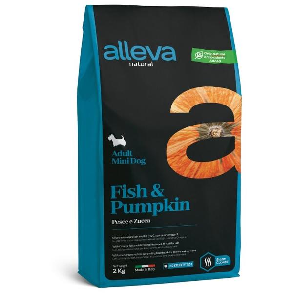 Корм для собак Alleva рыба с тыквой 2 кг (для мелких пород)
