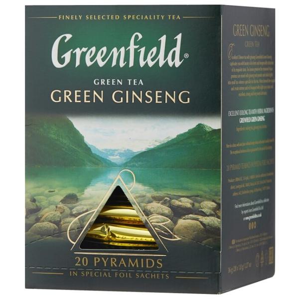 Чай улун Greenfield Green Ginseng в пирамидках