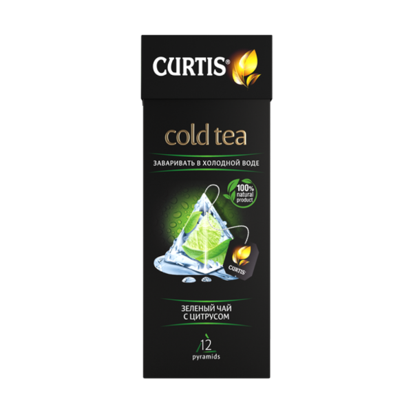 Чай зеленый Curtis Cold Tea с цитрусом в пирамидках
