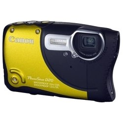 Canon PowerShot D20 (yellow 12.1Mpix Zoom5x 3 1080p SDHC IS KPr/WPr/FPr GPS NB-6L, защищенная)