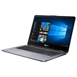 ASUS VivoBook Flip 14 TP410UA (Intel Core i3 7100U 2400 MHz/14"/1920x1080/8Gb/1000Gb HDD/DVD нет/Intel HD Graphics 620/Wi-Fi/Bluetooth/Windows 10 Home)