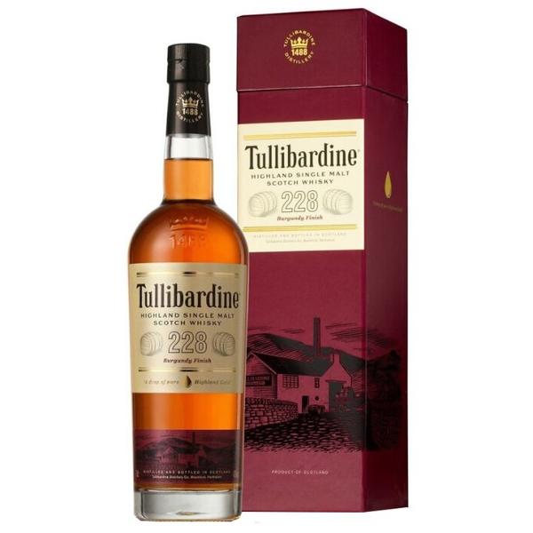 Виски Tullibardine 228 Burgundy Finish, 0.7 л, подарочная упаковка