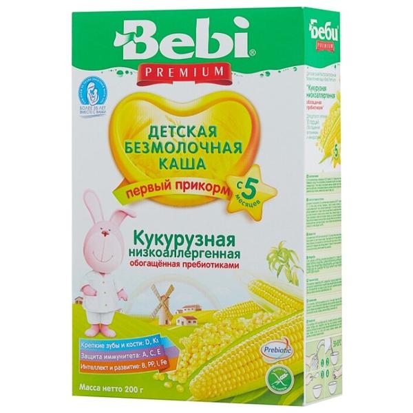 Каша Bebi безмолочная кукурузная с пребиотиками (с 5 месяцев) 200 г