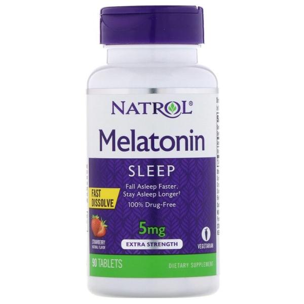 Мелатонин Natrol Melatonin 5 mg Fast Dissolve (90 таблеток)