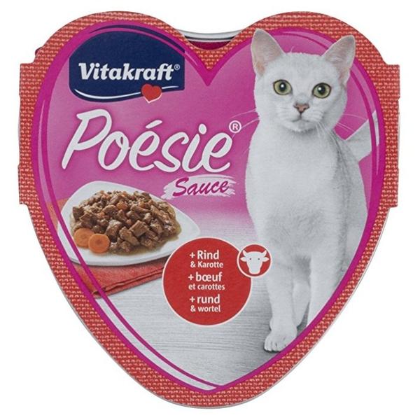 Корм для кошек Vitakraft Poesie Sauce говядина и морковь