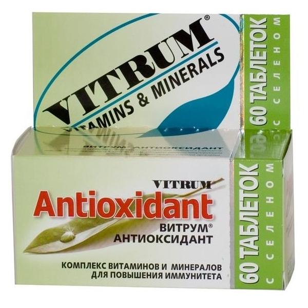 Витрум Антиоксидант Поливитамин+Мультиминерал таб п/о плен. №60 фл полиэтилен