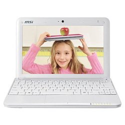 MSI Wind U100 (Atom N270 1600 Mhz/10.0"/1024x600/1024Mb/80.0Gb/DVD нет/Wi-Fi/Bluetooth/WinXP Home)