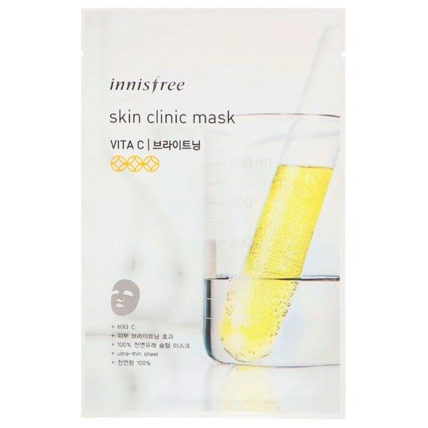 Innisfree листовая маска Skin Clinic Mask VITA C с витамином С