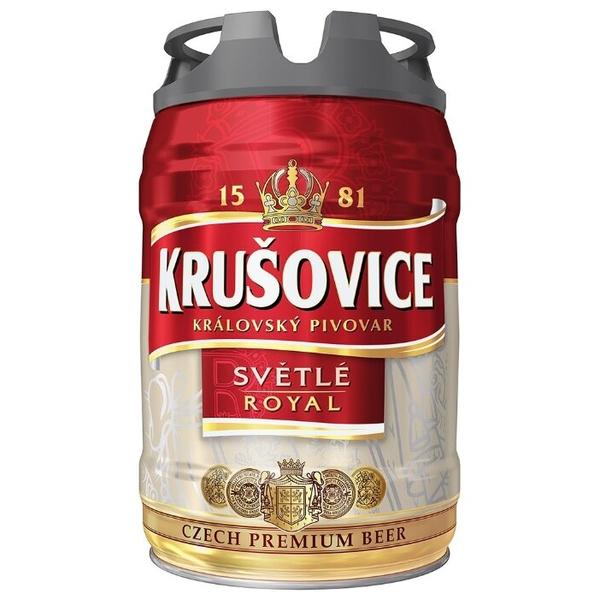 Пиво светлое Krusovice Royal, 5 л