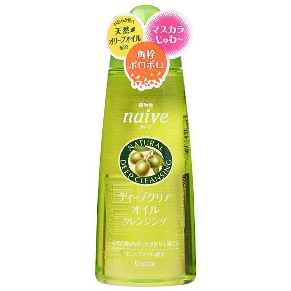 Kracie жидкость для удаления макияжа и глубокой очистки пор кожи с оливковым маслом Naive