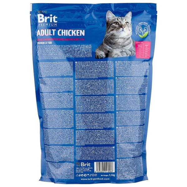 Корм для кошек Brit Premium с курицей